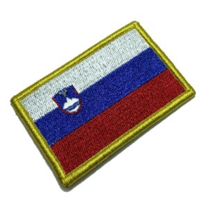 BPSLV001 Bandeira Eslôvenia Patch Bordado Fecho Contato