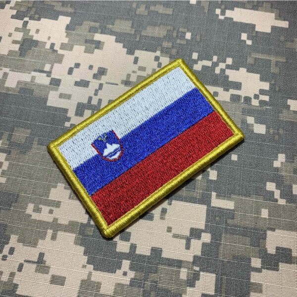 BPSLV001 Bandeira Eslôvenia Patch Bordado Fecho Contato - Imagem 3