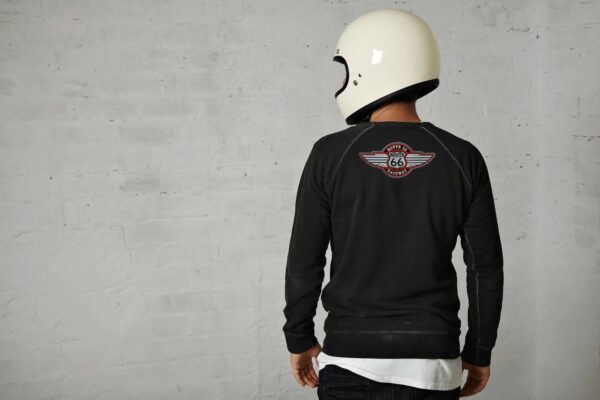 LOG319T21 Route 66 Patch Bordado Termo Adesivo ou Costura - Imagem 3