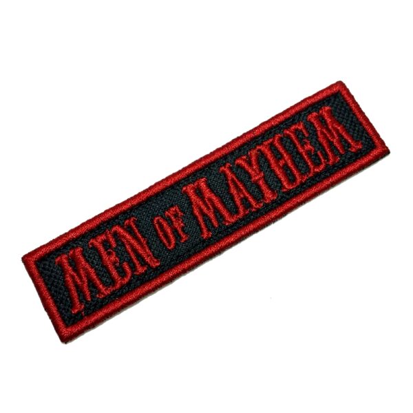 NT0507T04 Men of Mayhem Bordado Termo Adesivo ou Costura