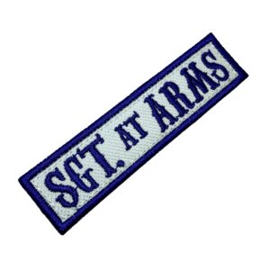 NT0512T02 Sgt. at Arms Bordado Termo Adesivo ou Costura