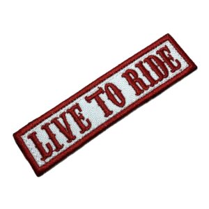 NT0513T03 Live to Ride Bordado Termo Adesivo ou Costura