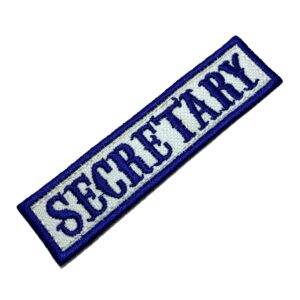 NT0514T02 Secretary Patch Bordado Termo Adesivo ou Costura