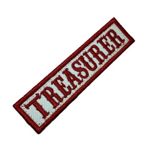 NT0515T03 Treasurer Patch Bordado Termo Adesivo ou Costura