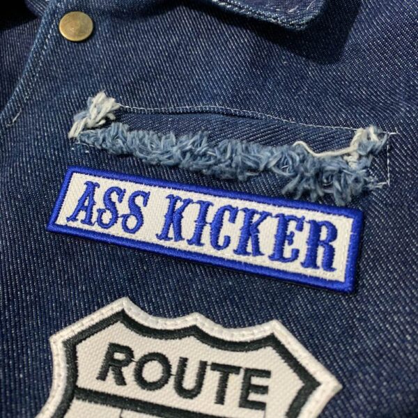NT0517T02 Ass Kicker Patch Bordado Termo Adesivo ou Costura - Imagem 3