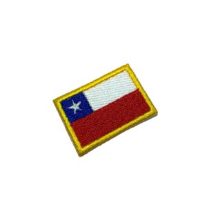 BP0045T31 Bandeira Chile Bordado Termo Adesivo