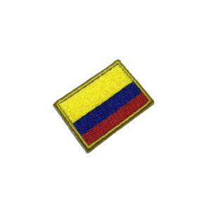 BP0049T31 Bandeira Colômbia Bordado Termo Adesivo