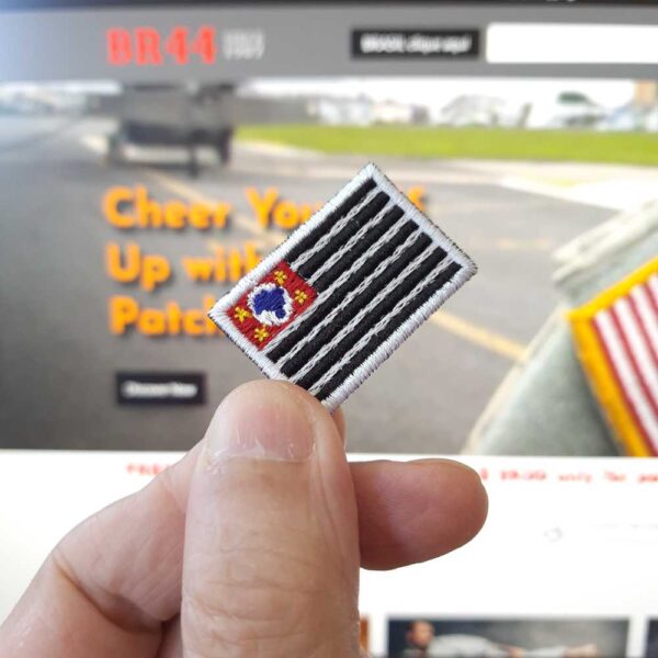 BE0045T36 São Paulo Bandeira Bordada Patch Termo Adesivo - Imagem 2