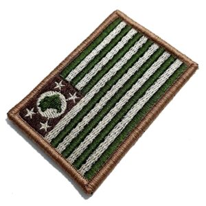 BE0045V03 Bandeira Tática São Paulo Bordado Fecho De Contato