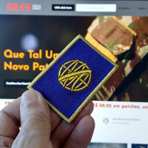 BP0410T01 Reino Do Brasil 1815 Bandeira Bordada Termo Adesivo