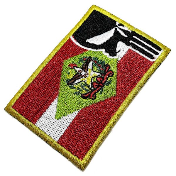 M0182T01 Caveira Santa Catarina Brasil Bordada Termo Adesivo
