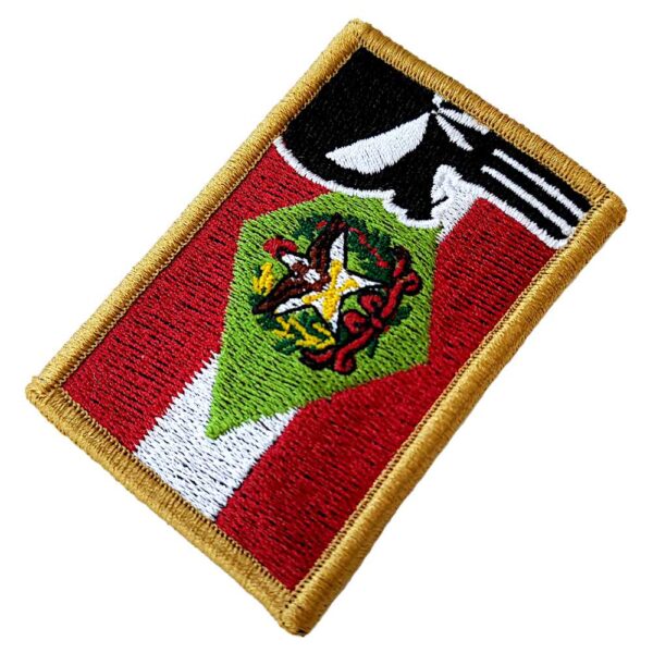 M0182V01 Caveira Justiceiro Santa Catarina SC Patch Bordado Com Velcro®