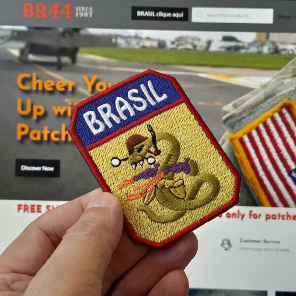 M0084-01 FEB Brasil Raro Patch Bordado 6,1x9 cm. - Image 2