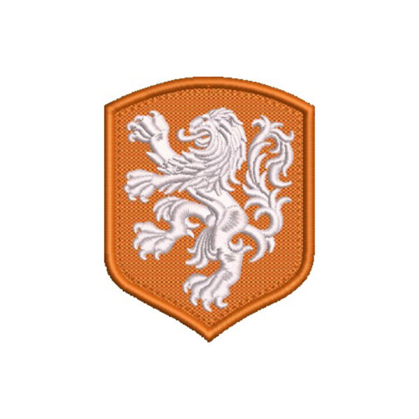 TINL035 Brasão Países Baixos Holanda Patch Bordado 6,8x8,5cm - Imagem 5