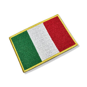 BP0030-021 Bandeira Itália Patch Bordado Termo Adesivo 10,2×6,8cm