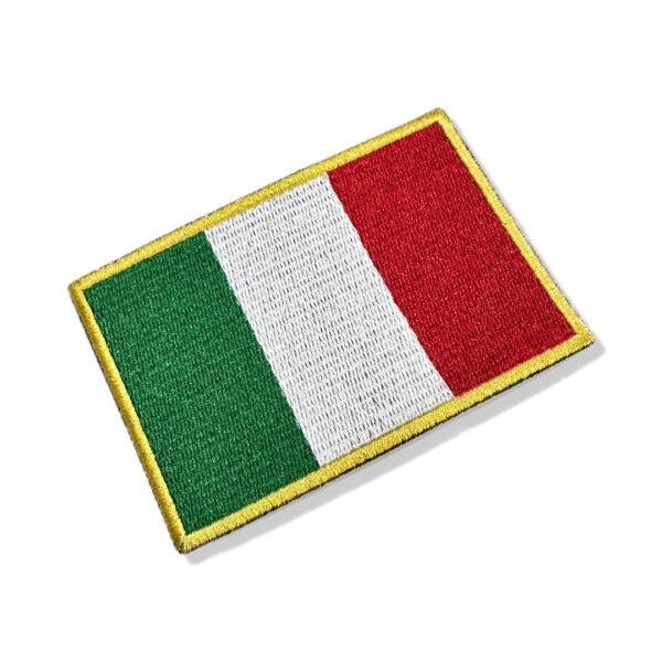 BP0030-021 Bandeira Itália Patch Bordado Termo Adesivo 10,2x6,8cm