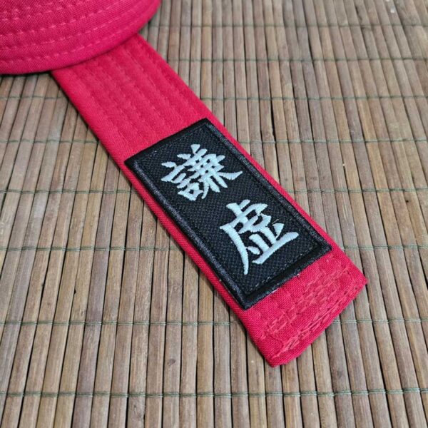 AM0037-002 Kanji Humildade Patch Bordado 3,8x7,5cm - Imagem 2