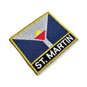 BE0222N-001 Bandeira São Martinho Patch Bordado 7,5×6,3cm