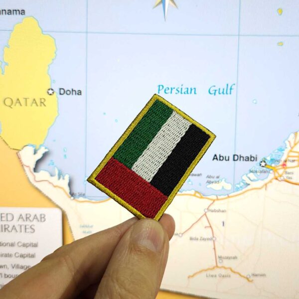 BP0210-011 Bandeira U.A.E Patch Bordado 5,7x3,8cm - Imagem 6