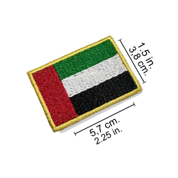 BP0210-011 Bandeira U.A.E Patch Bordado 5,7x3,8cm - Imagem 12