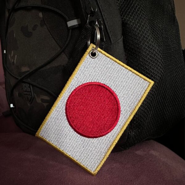 BP0058-021 Bandeira Japão Patch Bordado 10,2x6,8cm SA23 - Imagem 5