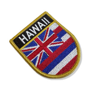 BE0423E-001 Bandeira Havaí EUA Patch Bordado 6,8×8,0cm