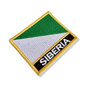 BE0424N-001 Bandeira Siberia Patch Bordado 7,5×6,3cm
