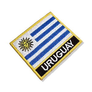 BP0023N-001 Bandeira Uruguai Patch Bordado 7,5×6,3cm