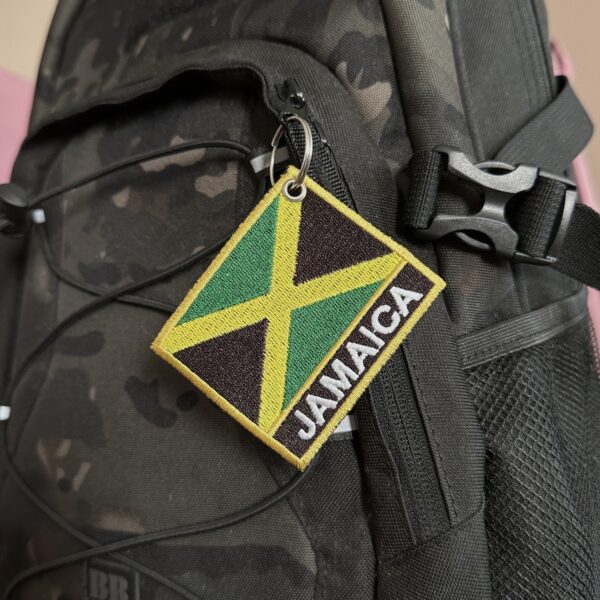 BP0036N-001 Bandeira Jamaica Patch Bordado 7,5x6,3cm - Imagem 5