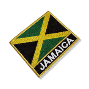 BP0036N-001 Bandeira Jamaica Patch Bordado 7,5×6,3cm