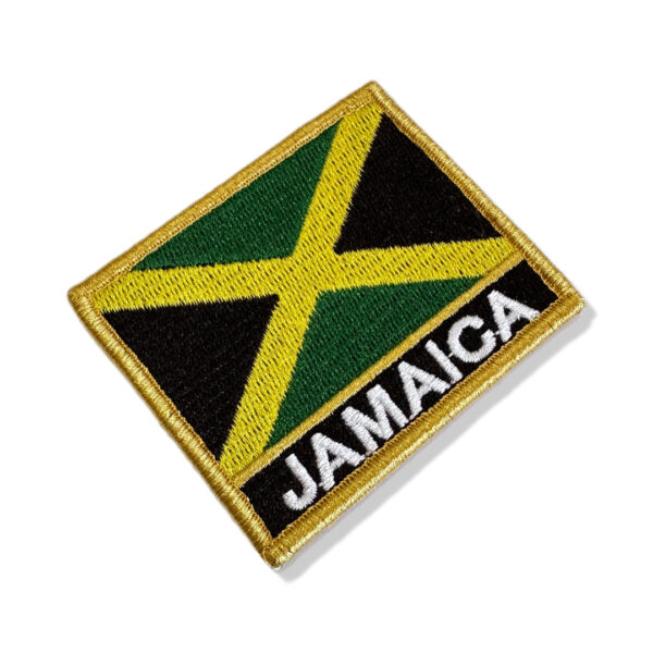 BP0036N-001 Bandeira Jamaica Patch Bordado 7,5x6,3cm - Imagem 3