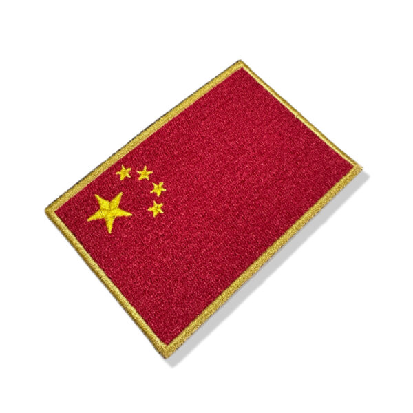 BP0195-021 Bandeira China Patch Bordado 10,2x6,8cm