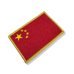 BP0195-021 Bandeira China Patch Bordado 10,2×6,8cm