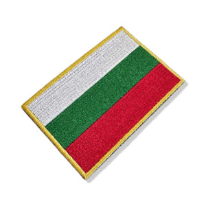 BP0204-021 Bandeira Bulgária Patch Bordado 10,2×6,8cm