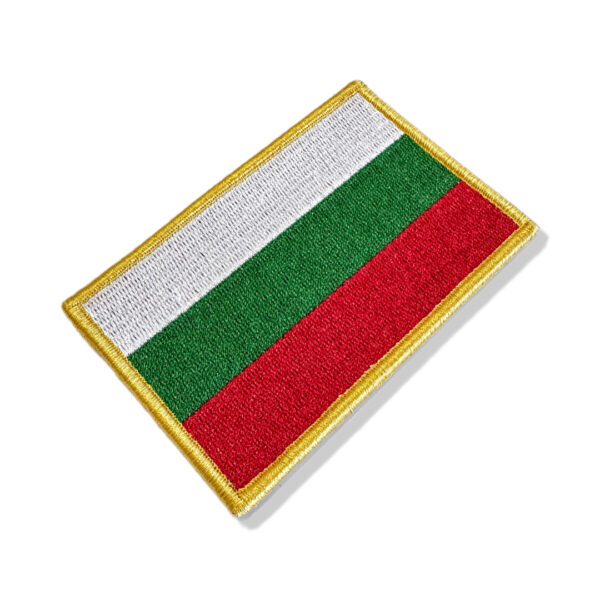 BP0204-021 Bandeira Bulgária Patch Bordado 10,2x6,8cm - Imagem 3