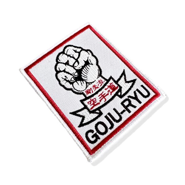 AM0005-001 Goju-Ryu Karate Kanji Patch Bordado 7,8x9,5cm - Imagem 6