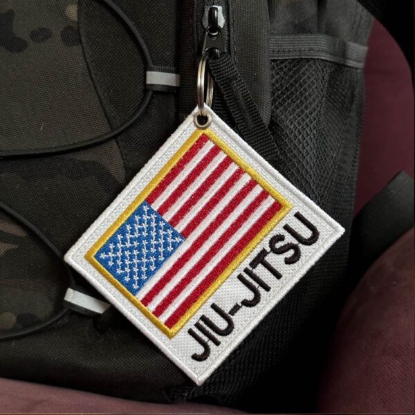 AM0239-001 EUA Jiu-Jitsu Patch Bordado 8,7x7,9cm - Imagem 2