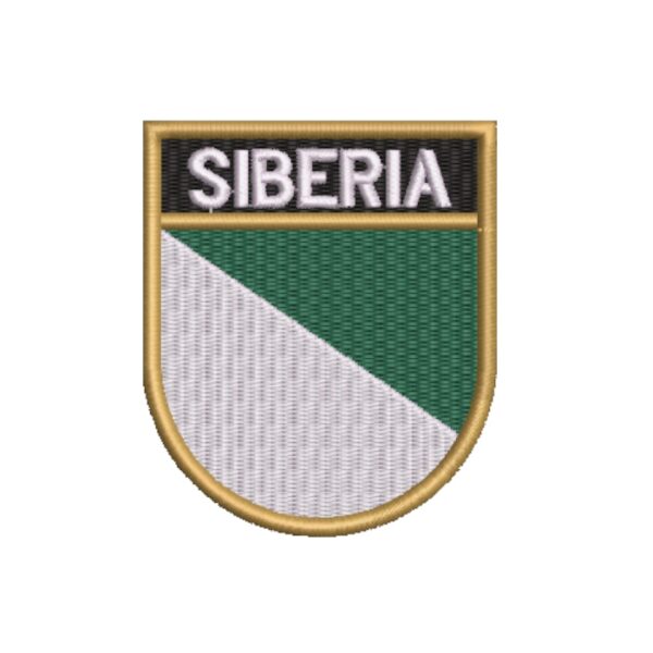 BE0424E-001 Bandeira Siberia Patch Bordado 6,8x8,0cm - Imagem 5
