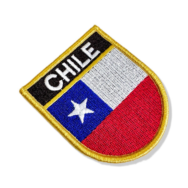 BP0045E-001 Bandeira Chile Patch Bordado 6,8x8,0cm - Imagem 6