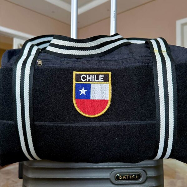 BP0045E-001 Bandeira Chile Patch Bordado 6,8x8,0cm - Imagem 3