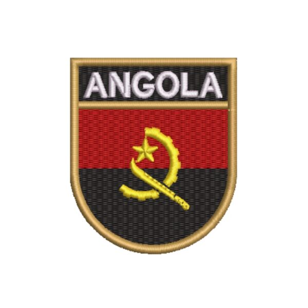 BP0089E-001 Bandeira Angola Patch Bordado 6,8x8,0cm - Imagem 7