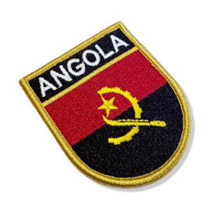 BP0089E-001 Bandeira Angola Patch Bordado 6,8×8,0cm