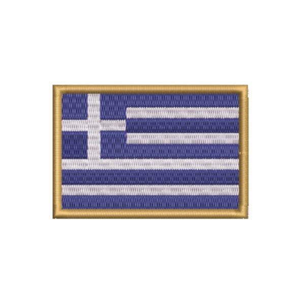 BP0232-001 Bandeira Grécia Patch Bordado 7,5x5,0cm - Imagem 6