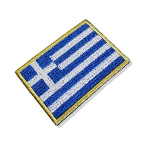 BP0232-001 Bandeira Grécia Patch Bordado 7,5×5,0cm