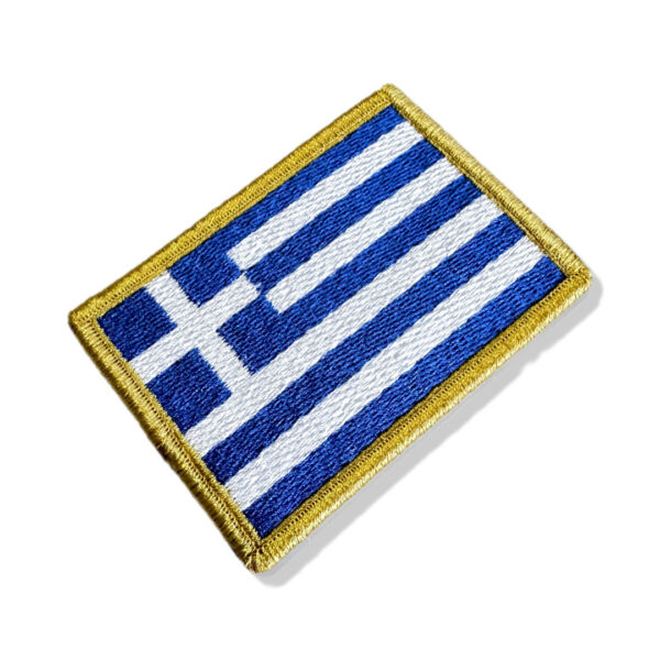 BP0232-001 Bandeira Grécia Patch Bordado 7,5x5,0cm - Imagem 7