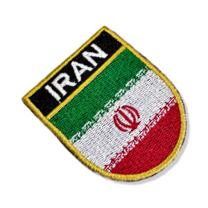 BP0429E-011 Bandeira Irã Patch Bordado 5,7×6,8cm