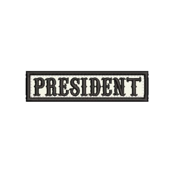 NT0503-001 President Patch Bordado 10,2x2,5cm - Imagem 5