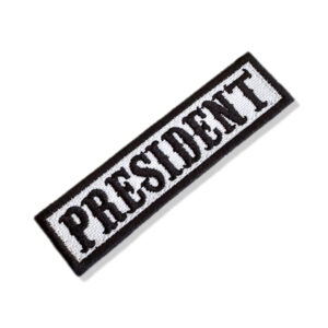 NT0503-001 President Patch Bordado 10,2×2,5cm