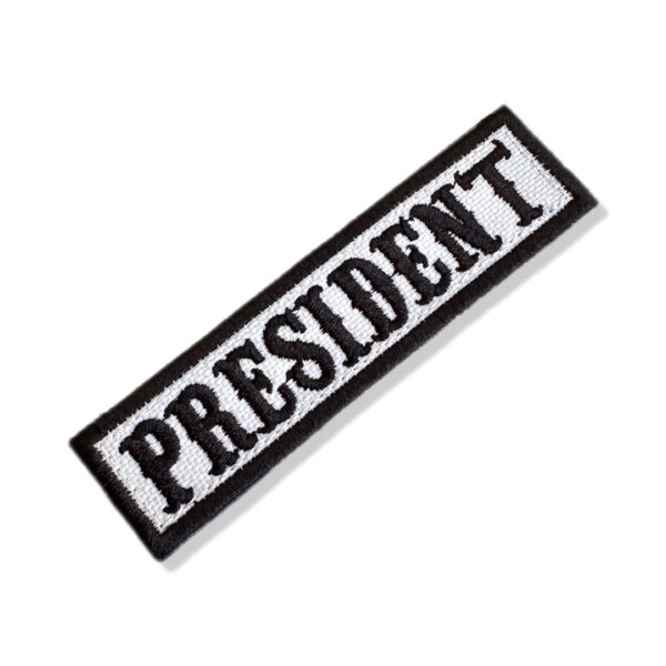 NT0503-001 President Patch Bordado 10,2x2,5cm