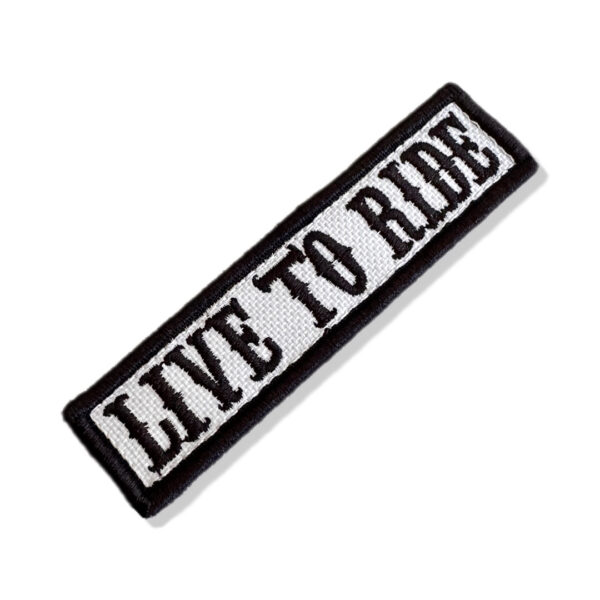 NT0513-001 Live to Ride Patch Bordado 10,2x2,5cm - Imagem 6